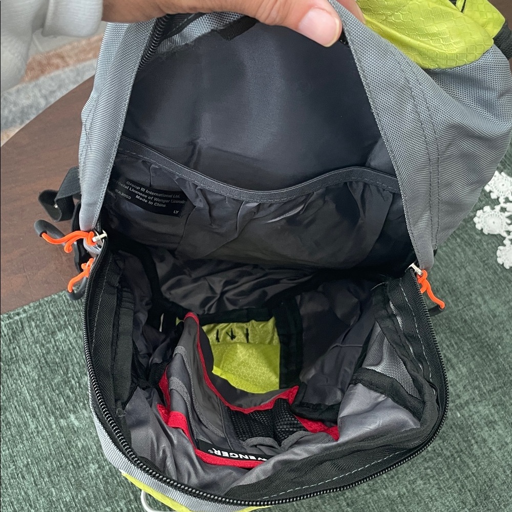 Wenger Gray, Lime & Orange Men's Backpack - Picture 6 of 7